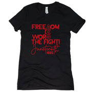 Short Sleeve J19 Freedom is Worth the Fight Tee