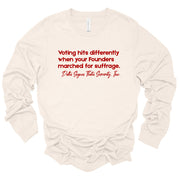 Long Sleeve Voting Suffrage TShirt