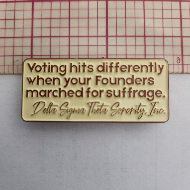 Voting Suffrage Lapel Pin
