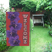 African Violet Small Garden Flag