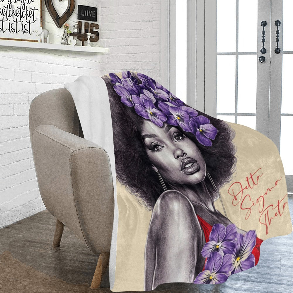 Lady Violet Fleece Blanket – needthattee