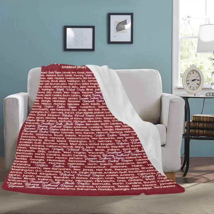 DST Region Fleece Blanket