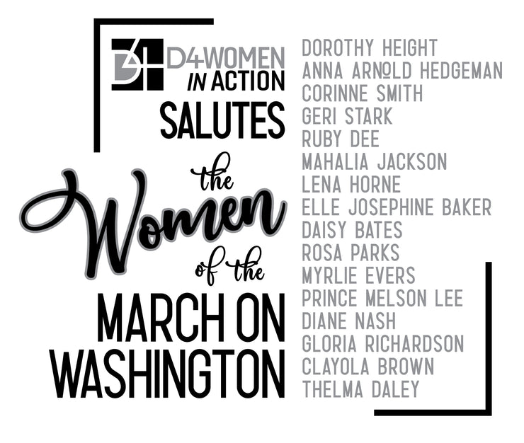 Custom D4WiA Women of the March on Washington Tee