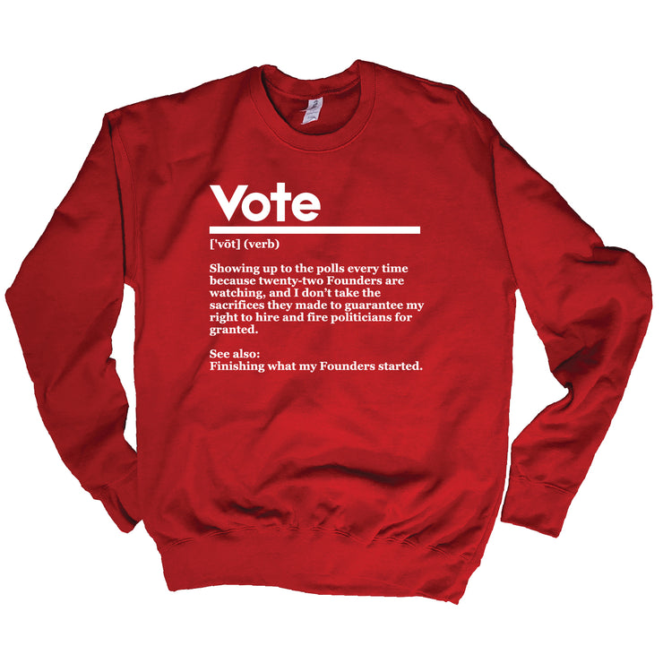 Delta Vote Definition Classic Sweatshirt