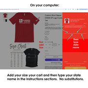 Custom Short Sleeve D4WiA Customizable Logo Fundraiser Tee
