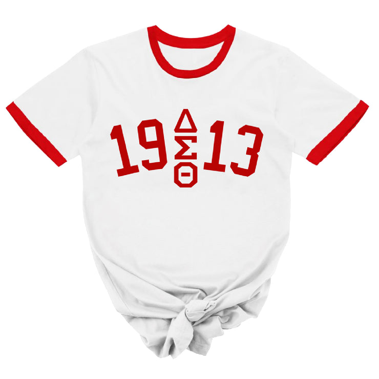 Etsy Short Sleeve Vintage 1913 DST Ringer Tshirt