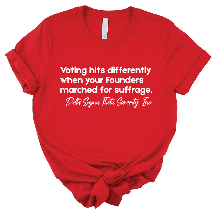 Etsy Short Sleeve Voting Suffrage Tee