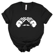 Etsy Short Sleeve White Pyramid Hands Tee