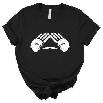 Etsy Short Sleeve White Pyramid Hands Tee