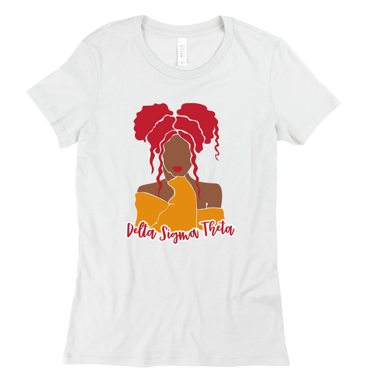 Custom CC Short Sleeve Abstract Fire Soror Tee