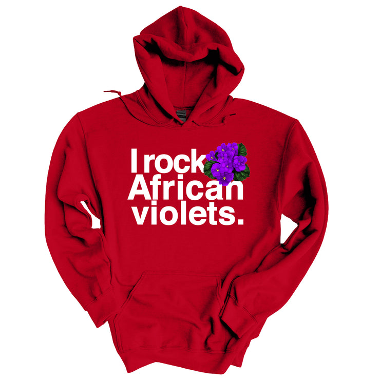 I Rock African Violets II Kanga Hoodie