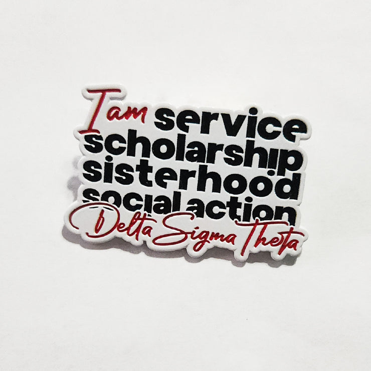 I am Service Lapel Pin