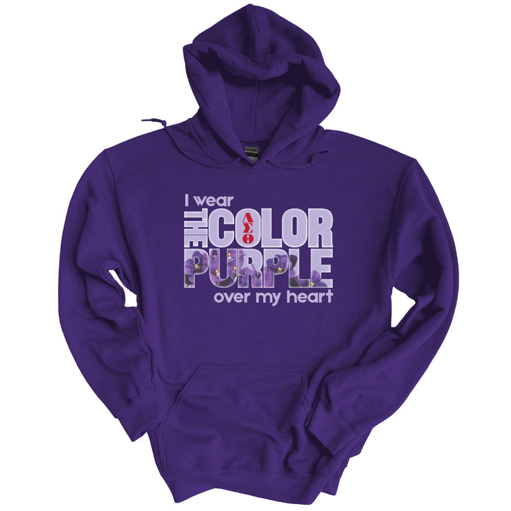 I Wear The Color Purple Fleece Kanga Hoodie