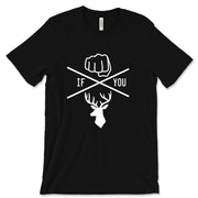 Short Sleeve Knuck if you Buck Mens Tee