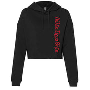 LCG Delta Sigma Theta Raw Cut Cropped Fleece