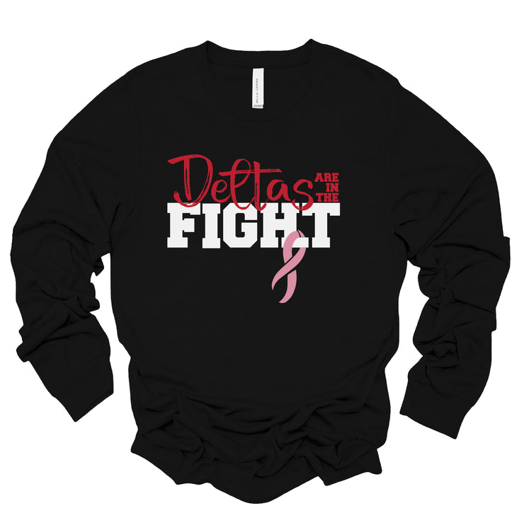 Long Sleeve Deltas are in the Fight TShirt