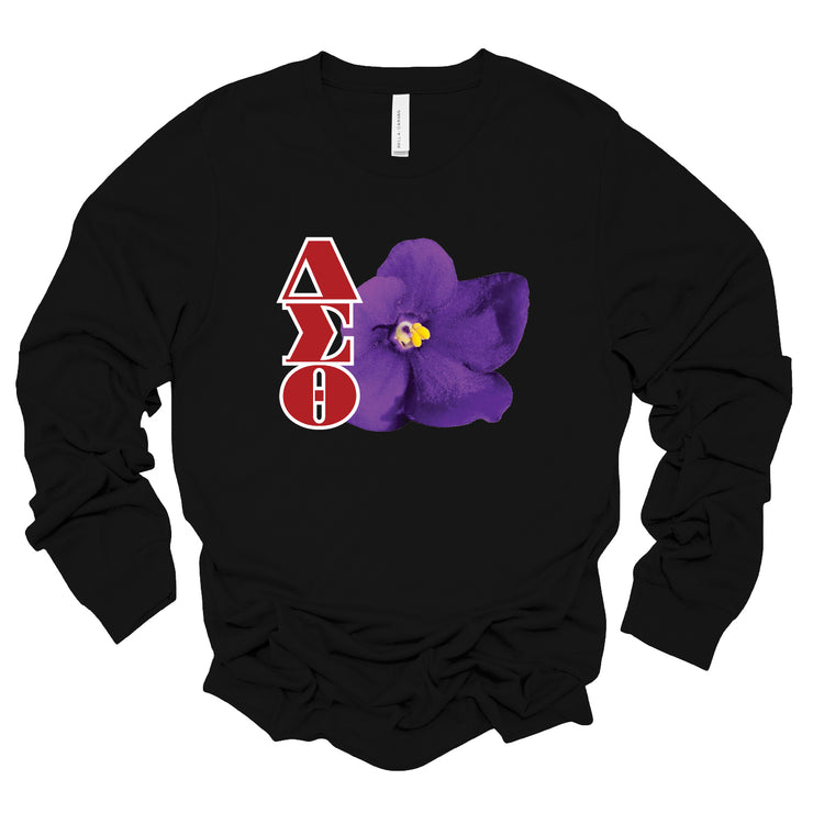 Long Sleeve Violet w Symbols TShirt