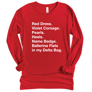 Long Sleeve Ballerina Flats TShirt