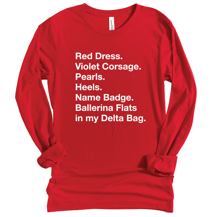Long Sleeve Ballerina Flats TShirt