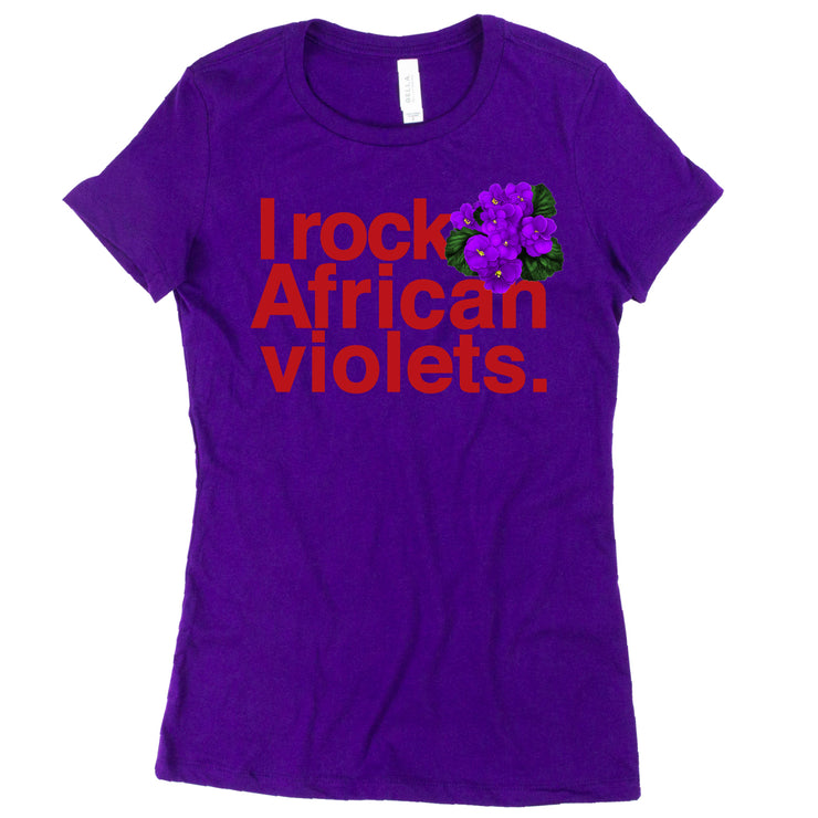 Short Sleeve I Rock African Violets II Tee
