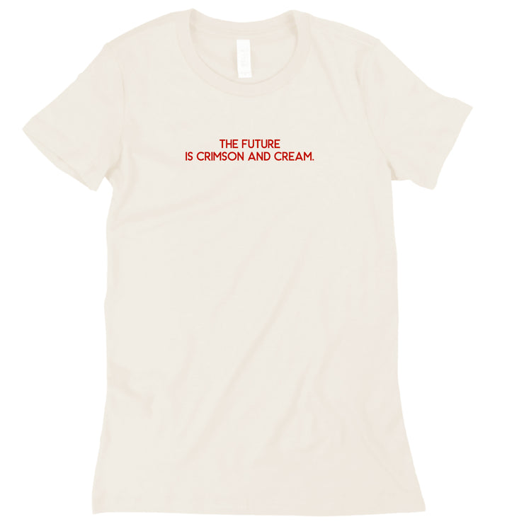 Short Sleeve The Future is Crimson and Cream Tee