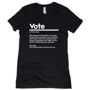 Short Sleeve Vote Definition Tee
