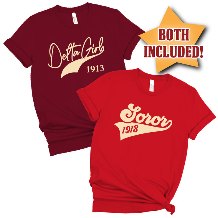 Short Sleeve Banner Tee Duo
