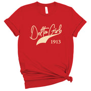 Short Sleeve Delta Girl Banner Tee