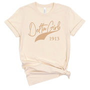 Short Sleeve Delta Girl Banner Tee