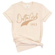 Short Sleeve Delta Girl Banner Tee
