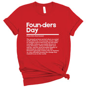 Short Sleeve Founders Day Definition Tee