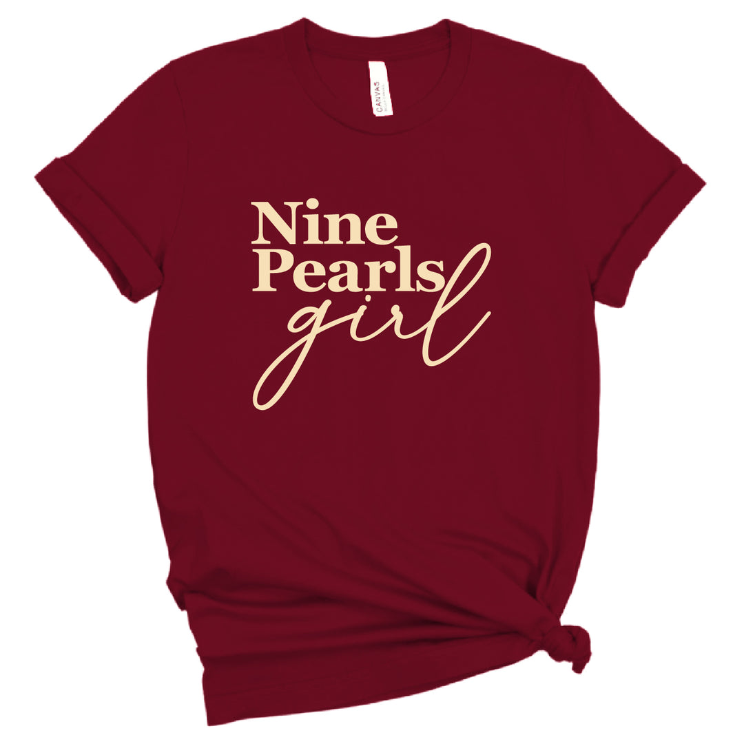 Short Sleeve Nine Pearls Girl Tee – needthattee