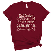 Short Sleeve J19 Juneteenth Taught Me Tee