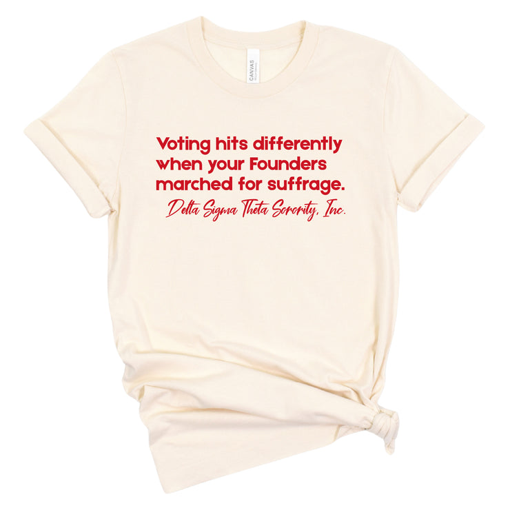 Short Sleeve Voting Suffrage Tee