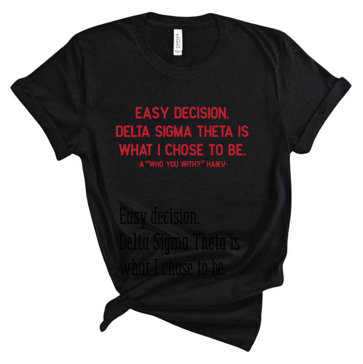 Short Sleeve Who You With Haiku Tee