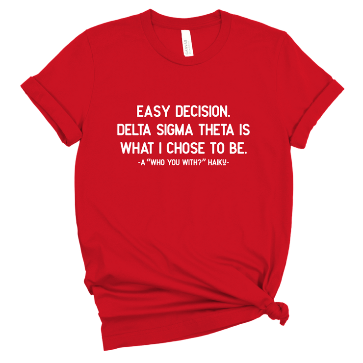 Short Sleeve Who You With Haiku Tee