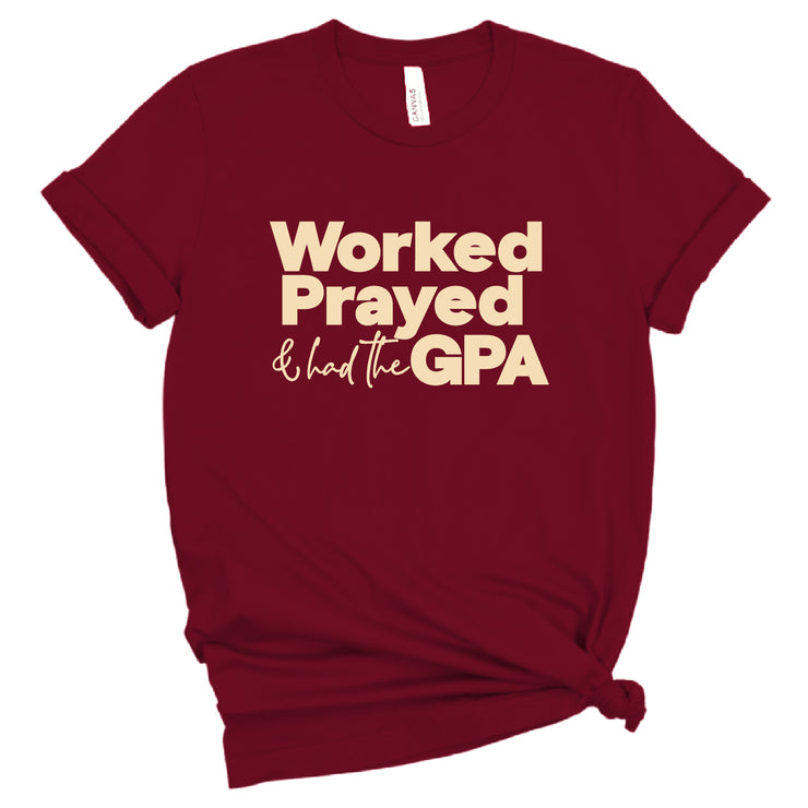 Short Sleeve Worked Prayed Tee