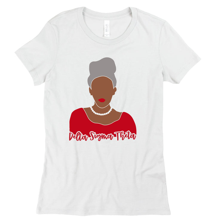 Short Sleeve Abstract Silver Soror Tee