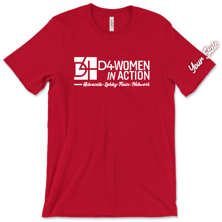 Custom Short Sleeve D4WiA Customizable Logo Fundraiser Tee