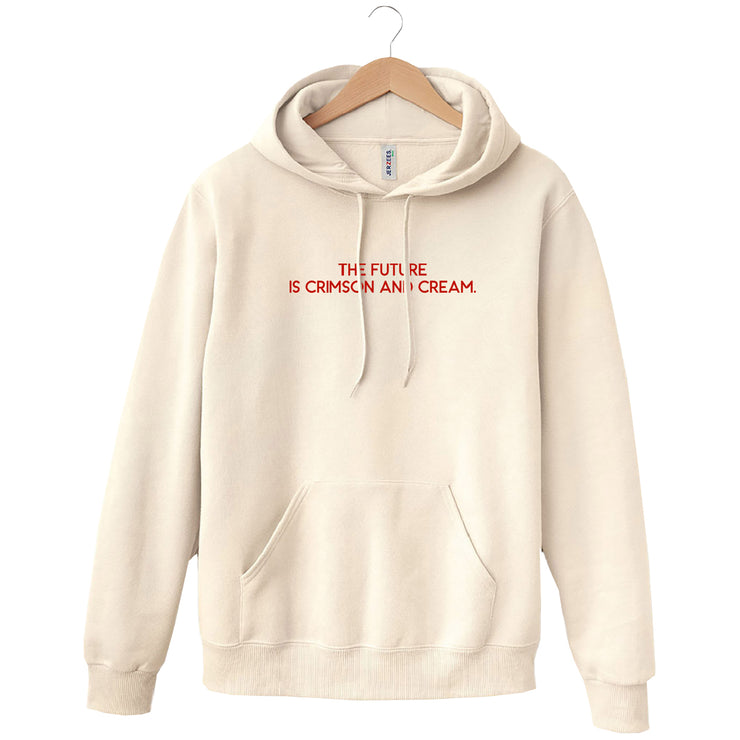 The Future is Crimson and Cream Fleece Kanga Hoodie Sunset