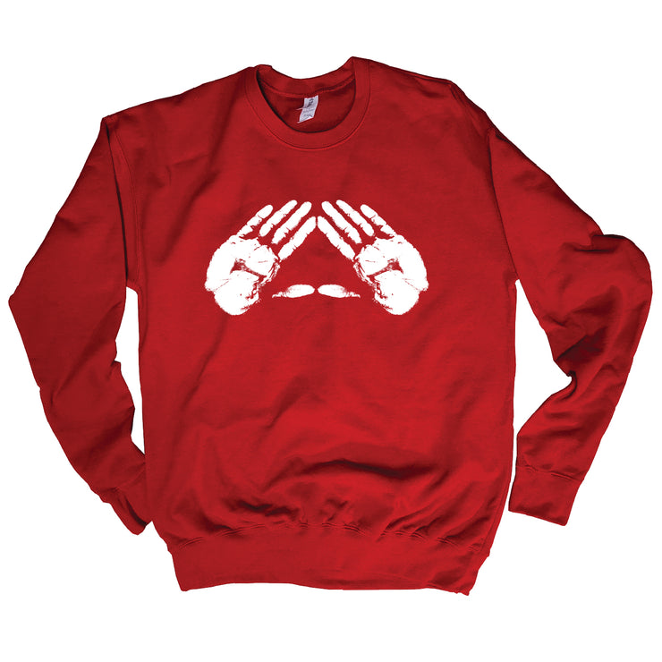 White Pyramid Hands Classic Sweatshirt