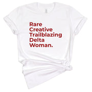 Short Sleeve Rare Creative Delta Woman Tee