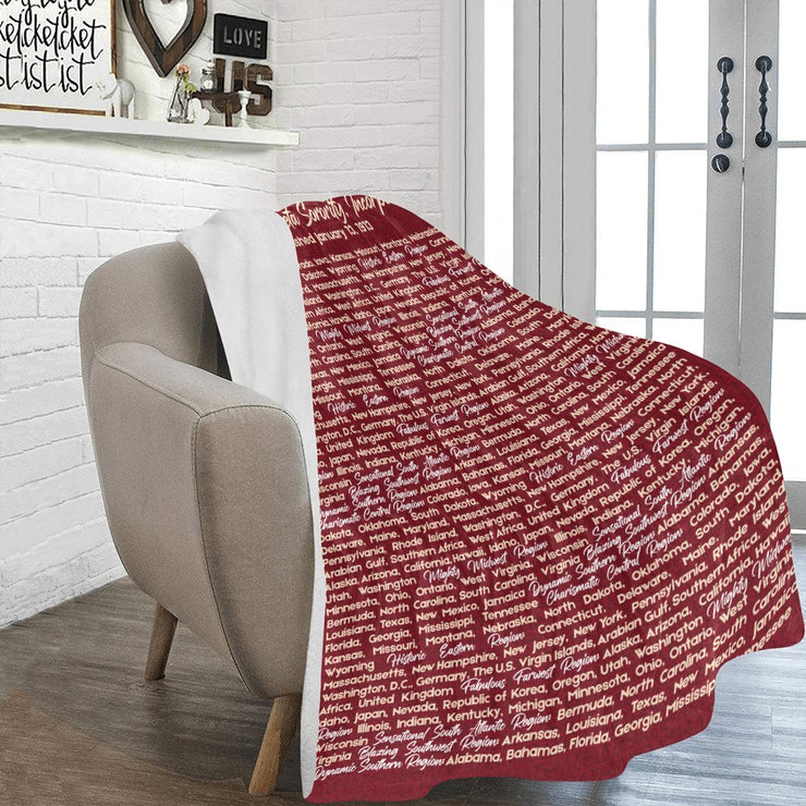 DST Region Fleece Blanket