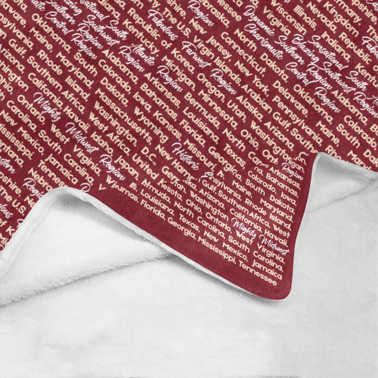 DST Region Fleece Blanket