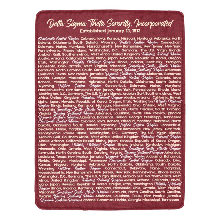 DST Region Fleece Blanket
