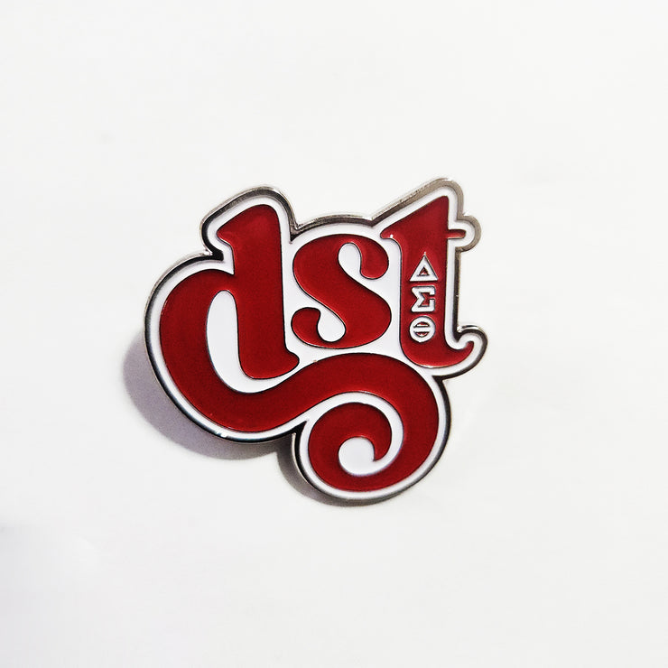 Curly DST Lapel Pin II