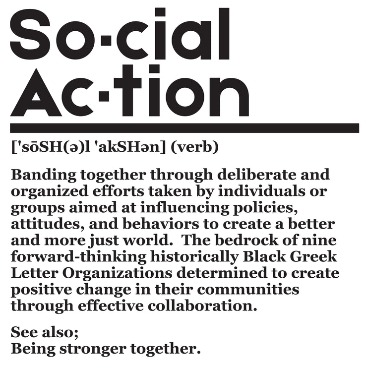 D9 Social Action Definition Fleece Kanga Hoodie