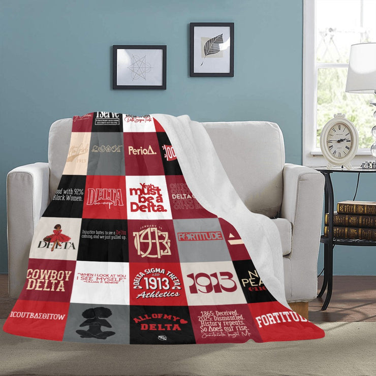 2025 Faux Quilt Fleece Blanket