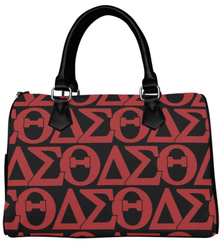 Red DST Boston Handbag
