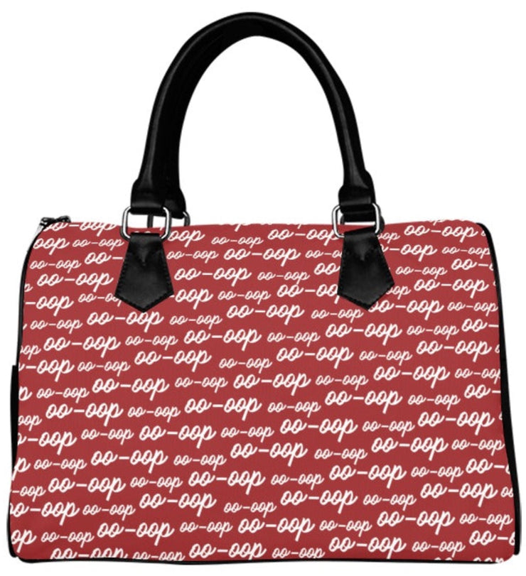 Red OO-OOP Boston Handbag